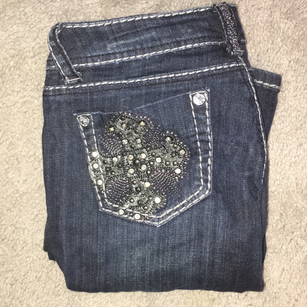 Dark Wash Bling Jeans
